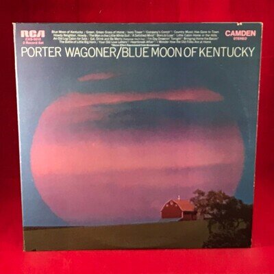 PORTER WAGONER Blue Moon Of Kentucky 1971 USA DOUBLE Vinyl LP Camden record