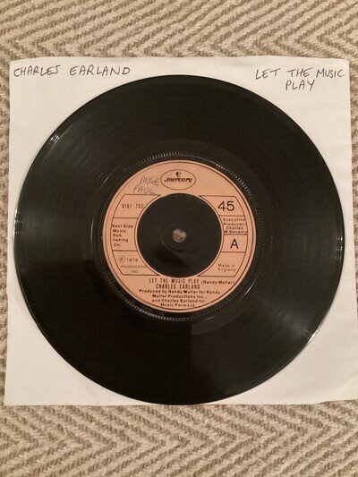 Charles Earland Let The Music Play 7" Single Jazz Funk Mercury Record Vinyl 1978
