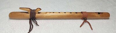 Vintage 80's Odell Borg Native American Style Flute High Spirit, birch, key of C