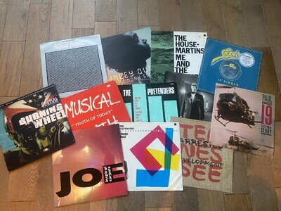 Mix of 12 inch vinyls, 80s 90s 00s Pretenders, Portishead, Musical Youth