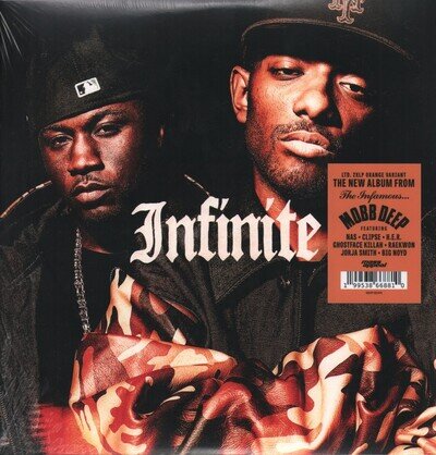 MOBB DEEP INFINITE DOUBLE LP VINYL 2LP, orange vinyl in g'fold sleeve (MSAP182VA
