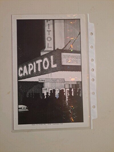 The Capital Theatre PETER TOSH WANTED DREAD AND ALIVE John SCHER Flyer Bill 1981