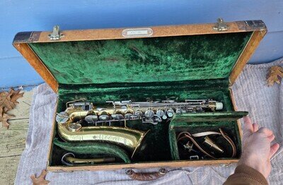 TRUE VINTAGE BUESCHER ELKHART ALTO SAX c.1930 Project Horn | VIDEO | Flaw