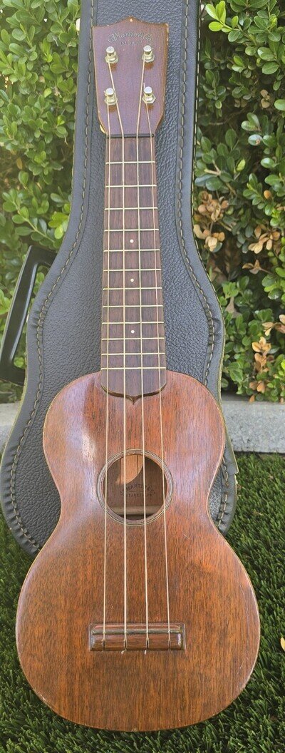 Antique C.F. Martin & Co. Soprano Ukulele Mahogany Nazareth PA Prewar 1930s