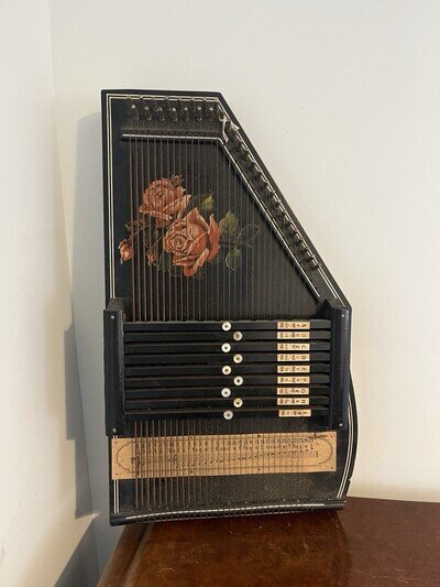 Vintage Rosetti Autoharp 25 String Instrument