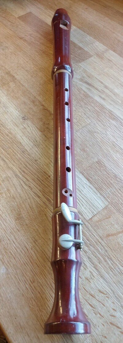 Nice Vintage Schott's Concert Tenor Recorder Made In Germany