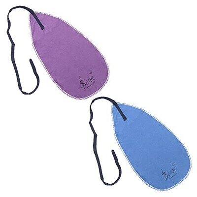 2Pcs Saxophone Sax Neck Clarinet Piccolo Flute Pull Though Cleaning Cloth