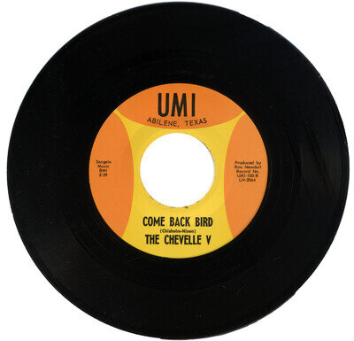 THE CHEVELLE V "I'M SORRY GIRL c/w COME BACK BIRD" 1965 GARAGE