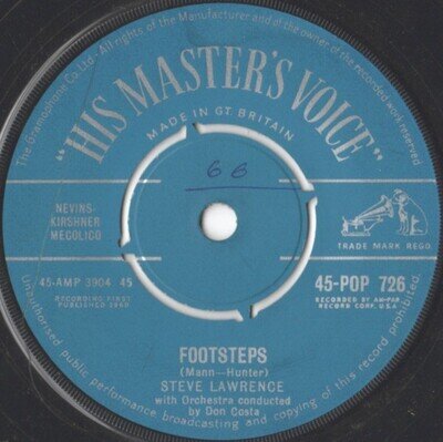Steve Lawrence - Footsteps (7")