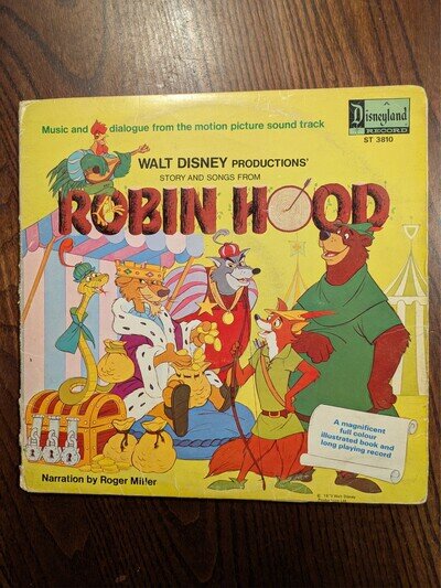 Roger Miller - Story And Songs From Disney's Robin Hood - 12" Vinyl Record LP