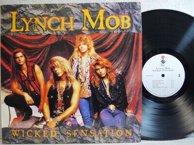 Lynch Mob Wicked Sensation Unique Cover 1991 Korea LP Picture W/In NM-~NM Promo