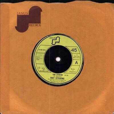Ray Stevens Streak 7" vinyl UK Chess 1974 green injection label design in