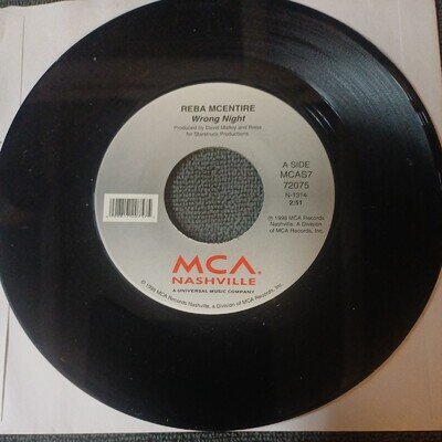 Reba McEntire- Wrong Night 7" Ex USA Import