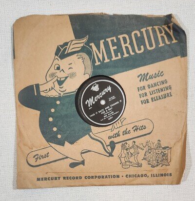 Vintage 78 rpm Mercury Record Rex Allen & the Arizona Wranglers Hawaiian Cowboy