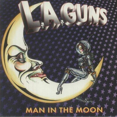 LA GUNS - Man In The Moon (reissue) - RED & ORANGE MARBLED VINYL LP