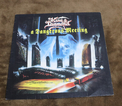 LP KING DIAMOND A Dangerous Meeting 1992 First Pressing Vinyl Insert Details: