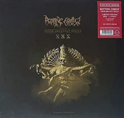 4 X LP Red Vinyl set Rotting Christ Their Greatest Spells NEW SEALED 500 Only