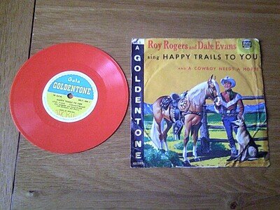 Roy Rogers & Dale Evans 5" Record Sing Happy Trails To You