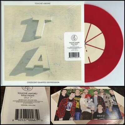 TITLE FIGHT TOUCHE AMORE 7" Red Vinyl w/ postcard RECORD STORE DAY-Joyce Manor