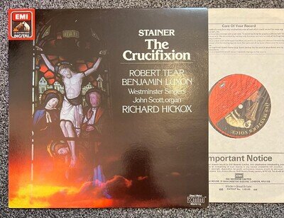Stainer – The Crucifixion Robert Tear / Luxon / Hickox, Westminster Vinyl LP NM