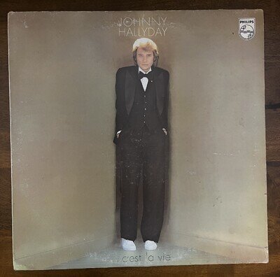 Johnny Hallyday “c’est la vie” France Vinyl LP 1977 VG+