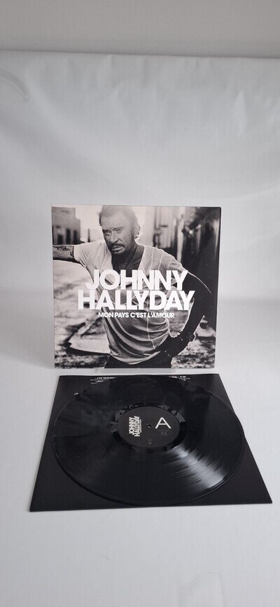 Johnny Hallyday Mon Pays C'est L'amour 2018 First Pressing Vinyl VG+/VG+