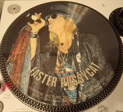 Faster Pussycat LP Record Interview Picture Disc BAK 2127 12"