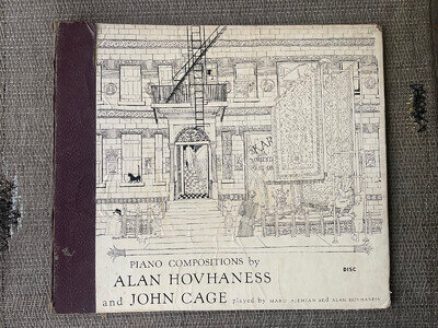 Compositions by Alan Hovhaness and John Cage 1947 2-78rpm Set