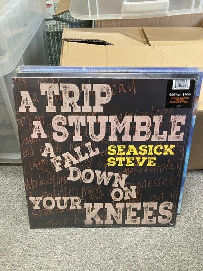 SEASICK STEVE A TRIP A STUMBLE A FALL DOWN ON YOUR KNEES LTD TOFFEE LP, NEW