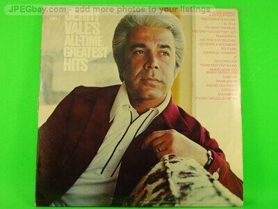JERRY VALE JERRY VALE'S ALL TIME GREATEST HITS (GATEFOLD SLEEVE / DOUBLE (505)