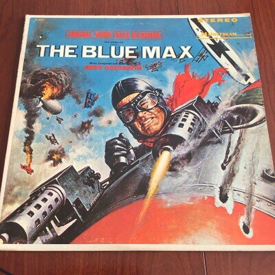 THE BLUE MAX. Soundtrack LP. Jerry Goldsmith US Import. Very Good.
