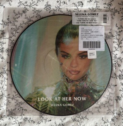 Selena Gomez Picture Disc Look at her now/Loose you to love me SEALED NEW