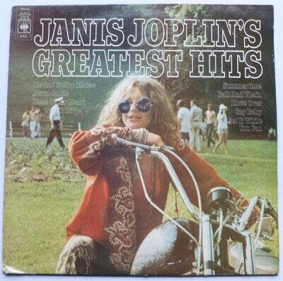 Janis Joplin Janis Joplin's Greatest Hits LP CBS S65470 EX/VG 1970s sunset la...
