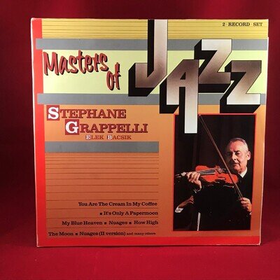 STEPHANE GRAPPELLI Masters Of Jazz Dutch issue Vinyl LP record