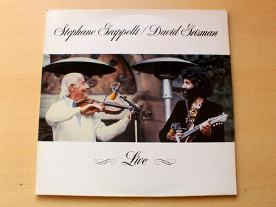 Stephane Grappelli & David Grisman/Live/1981 Warner Bros Gatefold LP/EX