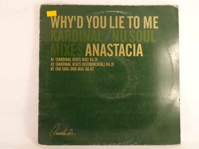 ANASTACIA WHY'D YOU LIE TO ME (307) 3 Track Promo 12" Single including Company S