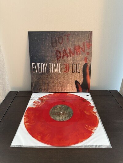 Every Time I Die - Hot Damn! LP Vinyl Ghostly With Clear Ruby