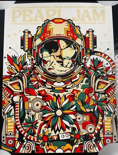 1 of 1 PEARL JAM ASTRONAUT POSTER | LONDON 2024 CANCELLED SHOW | BRAND NEW