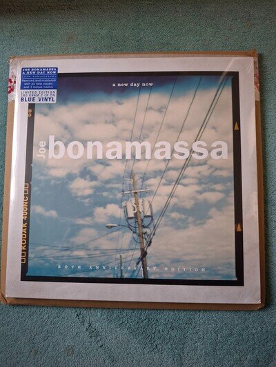 A New Day Now 20th Anniversary Joe Bonamassa Double Blue Vinyl LP Album NEW