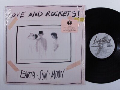 LOVE AND ROCKETS Earth Sun Moon BIG TIME LP VG+ SHRINK z