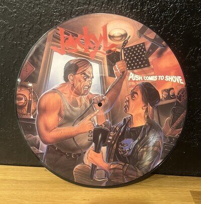 JACKYL PUSH COMES TO SHOVE LP PICTURE DISC 1994 GEF-24710 USA