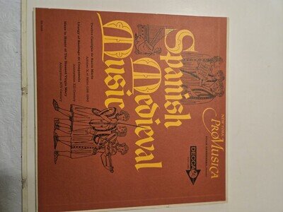 Spanish Medieval Music VINYL LP Pro Musica Decca DL79416