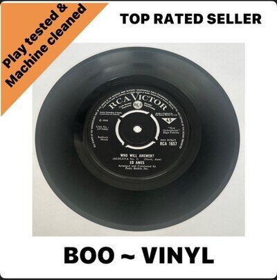 Ed Ames - Who Will Answer? ~ 7” Vinyl Record Folk VG+ / M