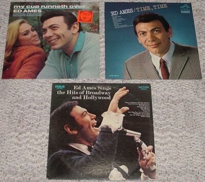 Three Original Ed Ames Vinyl Albums - Nice Copies!