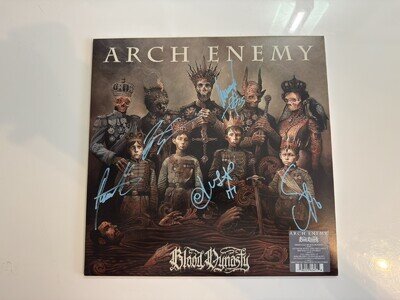 ARCH ENEMY - Blood Dynasty - Vinyl Limited Grey Vinyk LP + booklet) SIGNED