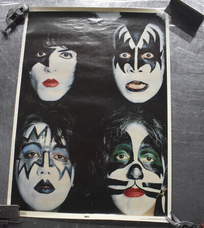 KISS Vintage 1979 Dynasty faces ORIGINAL poster Ace Peter Gene Paul