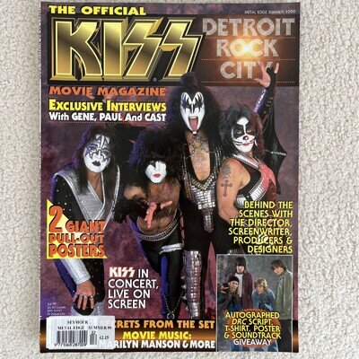 Kiss Metal Edge Summer 1999 Movie Magazine Vintage Near Mint Poster Included