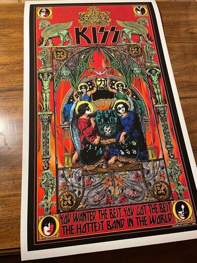 KISS You Wanted The Best Art Print Poster Scotty C. 2010 Fan Club Commission