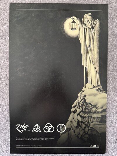 Led Zeppelin IV & Houses of the Holy official 2 sided promo mini poster 2014