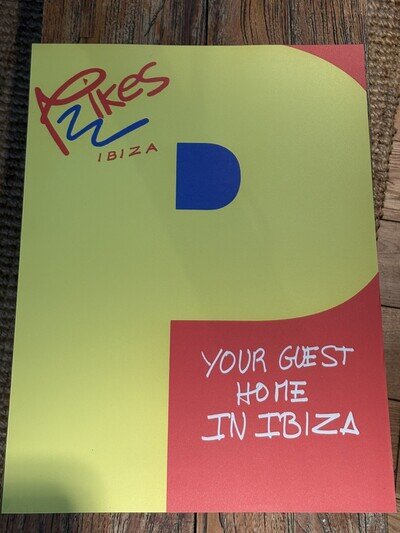 Pikes Ibiza 1990 Flyer Poster (A2)